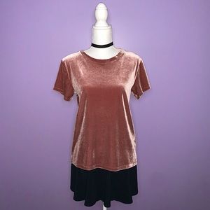 FINAL PRICE!! Abercrombie & Fitch Mauve Velour Top